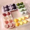 4PCS 8PCS Makeup Svamp med Box Foundation Pulver Blush Make Up Tool Kit Egg Svampar Kosmetisk puffhållare