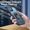 Magnetische autohouder TPU Acryl 2 in 1 schokbestendige telefoonhoesjes voor iPhone 14 Pro Max 13 12 XR XS Samsung Galaxy S22 Ultra A13 A32 A72 A52 A52 A12 A02S Moto G Pure Beschermende Cover