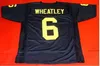 CHEN37 CUSTEM MEN MOLDY WOMNAGE VINTAGE #6 Tyrone Weatley Custom Michigan Wolverines Football Jersey Size S-5xl или Custom Любое название или номер Джерси