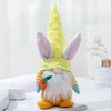 Páscoa coelhinho gnomo pelúcia pelúcia escandinavo elf decorações nordic anão figuras mesa gnomos decoração