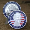 Mode art deco herdenkingsmedaillon reliëf cadeau zilveren dollar metalen verf nieuwe president van de Verenigde Staten Joe Biden pin groothandel
