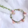 Dekorative Blumen Kränze Braut Kopfschmuck Kranz Koreanische Hochzeit Blumensimulation Fee Schönheit Meer Urlaub Pografie