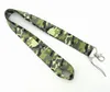 10 stks Cartoon Camouflage Patroon Lanyards ID Card Pass Mobiele Telefoon Riemen Badge Sleutel Houder Lanyard Sleutelhanger