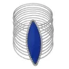 Lzhlq Geometric Circle Multilayer Wire Bangle Trendy Maxi Resin Cuff Bracelet for Women 2020 Fashion Jewelry Accessories Q0719