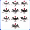 10 Pairs Mixed False Eyelashes Laser Packaging Soft Wispy Natural Cross Mink Eye Lashes Dramatic Faux Cils Reusable