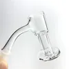 Mini Quartz TERP SLURPER SPIN BANGER med hookah 20mm 2,5mm hink 30mm 4mm tjock botten HQ Fullsvetsad spinnad spinnpanna för glas Rökning Vattenrör