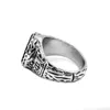 Anelli nuziali norreni tribali vichinga anello di rune in acciaio inossidabile gioiello celtico nodo ceco di odin039s simbolo biker uomini swr098885861952
