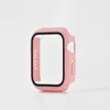 PC Caixa de relógio de filme temperado para a Apple Watch Series 7 6 5 4 3 SE Full Screen Protector Capa Iwatch 45mm 41mm 44mm 42mm 40mm 38mm Acessórios inteligentes