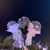 Aydınlık Gül Balon Buketi Romantik Küre LED Güller Bobo Topu Noel Cadılar Bayramı Sevgililer Günü Hediye Doğum Günü Partisi Düğün Dekorasyon
