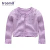 긴 소매 유아 아기 소녀 여름 봄 카디건 유아 코트 키즈 니트 스웨터 일치 드레스 에어컨 셔츠 211106