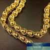 Cadenas de hip hop para joyería para hombre Oro amarillo pesado Relleno Grueso Largo Gran Chunky Hippie Rock Collar 24 pulgadas, 7 mm de ancho Gargantillas Precio de fábrica diseño experto Calidad