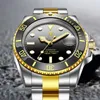 Uhren männer marke automatische mechanische uhr mode businessuhren 316l stahl wasserdichte wriswatch nh35 bewegung armbanduhren