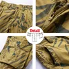 Sommar utomhus män militär enhetlig kamouflage shorts multi-pocket dekoration casual sport bermuda män last 210629