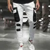 Мужские брюки грузовых брюк Slim Fit Jogging Joggers Combat Works Tracksuits Нижняя Бростит H1223