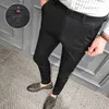 Anzug Hosen Männer Biene Stickerei Business Kleid Hosen Koreanische Beiläufige Dünne Hosen Männer Klassische Streetwear Pantalon Homme 28-36 210527