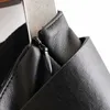 Kobiety Chic Pu Faux Skórzana spódnica z pasem Elegancka A-Line Black Midi Side Zipper Stylish S Faldas Mujer 210515