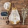 Encelibb Piękny Piękny Dziecko Jesień Kitność Zimowa Romper Baby Boys and Girls Winter Clothing Rainbow Daisy Onesie Wild Wawa 2609 Q2