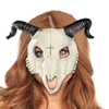 Хэллоуин Пасхальный партийный костюм лица маска Mardi Gras 3D козочек череп маскарады реквизит PU Masque dz17026