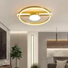 Plafonniers Ventilador De Techo Monté Luminaire Fleur De Lotus Cristal Lumière Luminaires Salon Cuisine