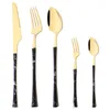 black handle flatware