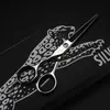 Left hand JAGUAR 5.5 inch/6.0 inch 440C 62HRC Hardness hair scissors cutting / thinning light silver with case