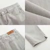 IEFB Grey Jeans Hommes Lâche Droite Ins Mode Denim Pantalons Hommes Coréen Streetwear Pantalon Occasionnel Mâle Split Bottom 9Y6973 210524