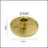 Wystrój Ogród Świeczki Posiadacze Retro Metal Candlestick Nowoczesne Dekoracje Home Glamorous Chic Wedding Table Desktop Aessories Drop Dostawa 20