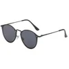 Fashion Round Sunglasses for Women Men 57mm Designer Rimless Sun Glasses Metal Frame Mirror Classic UV400 Eyewear 7A2 with case