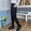 HziriP Plus Size S-4XL OL Minimalist High Waist Wide Leg Pants Women 2021 New Spring Autumn Work Wear Pants Solid Suit Trousers Q0801