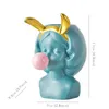 Style nordique résine Vase mignon fille bulle gomme Figurine décorative plante succulente Pot de fleur moderne décor à la maison porte-stylo Small9761010