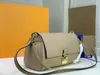 Oryginalne wysokiej jakości projektant mody Luksusowe torebki torebki Croisette Women Brand Marka Klasyczny styl oryginalny skórzany torba na ramię 2055