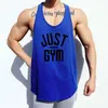 Bodybuilding Stringer Tabar Top Men Gym Workout Fitness Fitness Sans manchette Male Mesh Mesh Under-Shirt Singlet Vest Brand Brand Clothing 210421