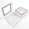 32 kleuren diamant wimpers verpakkingsdoos wimper multi-kleuren optionele kwaliteit vierkante raamlade doos 10 stks