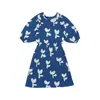 PER-SALE Navire à la mi-mars 2021 printemps enfant en bas âge filles robe enfants robes dessin animé robe pour filles vêtements d'été taille 80-140 cm Q0716