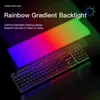 and Wired backlight mechanical feeling keyboard Gamer kit Silent 3200DPI Gaming Mouse Set for PC Laptop