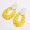 Grande marque géométrique boucles d'oreilles goutte pour femmes bijoux 2022 émail mode balancent boucle d'oreille Brincos cadeaux de noël lustre