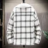 Veste d'hiver lisible hommes lâche Parka hommes mode épais chaud Plaid hommes vestes et manteaux polaire vestes hommes 211129