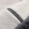冬の暖かい厚いコーデュロイジャケット男性の毛皮の襟ハキコートカジュアルソリッドカラールーズオールマッチフリースサーマルパークス211129