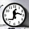 Horloges murales Comédie britannique Inspiré Création Comedian Home Decor Novelty Watch Funny Walking Silent Mute1508328