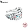 925 Sterling Silver Single Indian Feathers Oreri Oreri non trafiti Orecchini Gioielli di moda per donne SCE1114 2105129103085