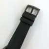 2021 Sport Style Mens Watch Luminous Convex glass Black Shell Quartz VK67 multifuncional cronômetro Relógios esquerdos Pulseira de borracha Relógio de pulso azul marinho Hanbelson