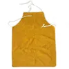 Professional Welding Apron Leather Cowhide Protect Cloths Carpenter Blacksmith Garden Clothing Working 211222