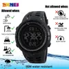 SKMEI Men Watches Sports Countdown Double Time Watch Alarm Chrono Digital Wristwatches Man Clock Waterproof Relogio Masculino 220212