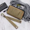 Utomhuspåsar 1000D Nylon Square Wallet Card Bag Waterproof dragkedja Nyckelhållare Puch Pack Multifunktion Hunting Purse Midjan
