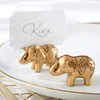 Porte-étiquette éléphant doré, décoration de bureau, Clip mémo créatif, bateau à voile, porte-cartes de siège de fête au bureau