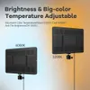 10 zoll LED Video Licht Panel 3200k-6000k Fotografie Beleuchtung 360 Grad Arm Halter Foto Studio Füllen lampe Für Live-Stream