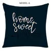 sale linen pillow geometric pillowcase Nordic home decor decorative throw hold hug pillowcases office car cushion cases Hugging Sofa Customized