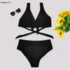 PARAKINI 2021 New Women Swimwear Fashion Lace Bikini Set Plus Size Sexy Beach Wear Summer Bathing Suit Push Up Swimsuit X0522