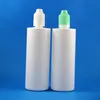 100 Sets/Lot 120ml 4OZ Plastic Dropper White Bottles Tamper Evident Child Double Proof Caps Long Thin Separatable Tips Squeezbale Liquid 120 mL Liquid Light Oil Flux