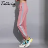 Tataria casual jogger harembroek vrouwen losse gestreepte joggingbroek vrouwelijke kant reflecterende slanke voor broek 210514